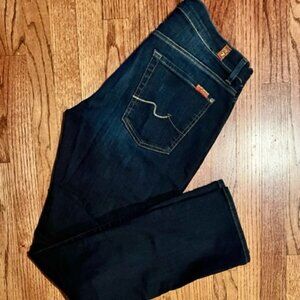 7 FOR ALL MANKIND: MENS 'THE STRAIGHT' DENIM FASHION JEANS-SIZE 33"W X 33"L